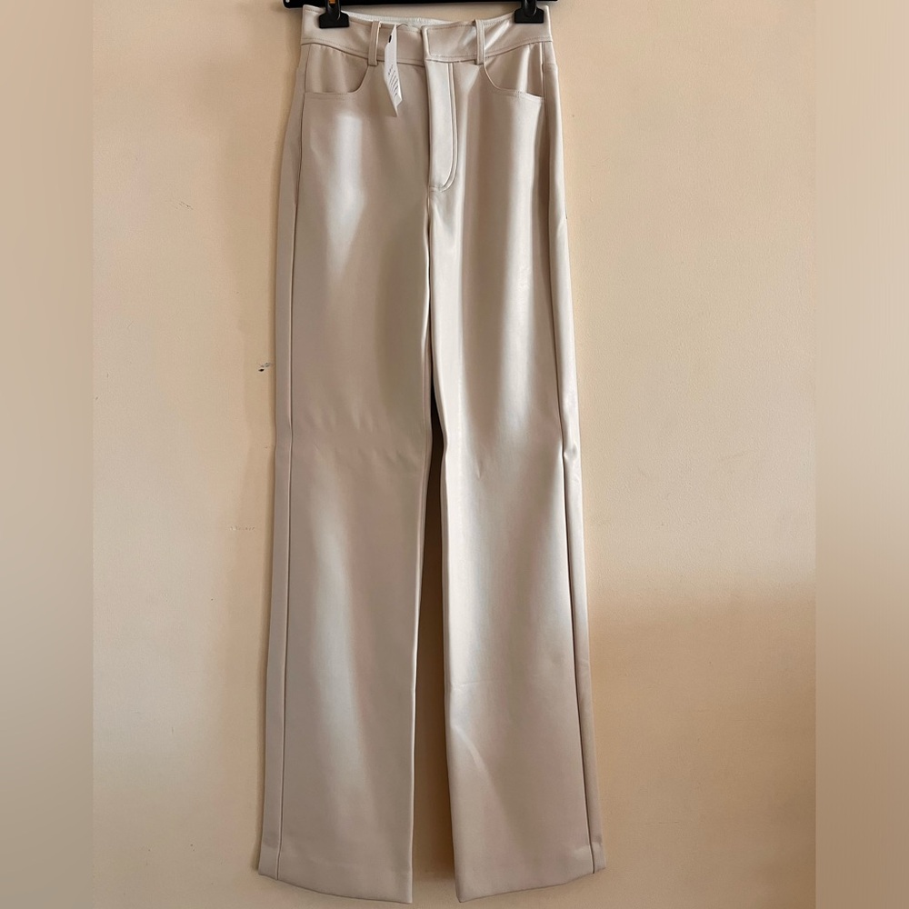 NWT A.L.C. Christopher Faux Leather Leg Pants Size 2 - Picture 13 of 16
